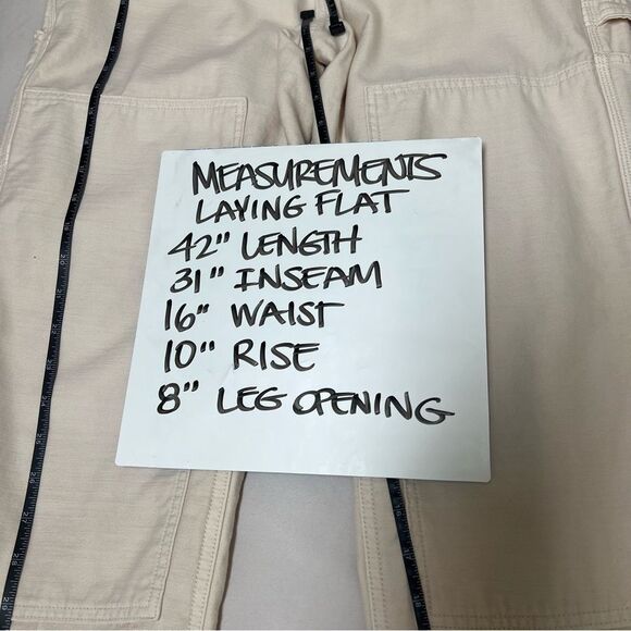 American Eagle Women’s Size 8 Long Tall 90’s Straight Painter Beige Jeans Pants - Picture 10 of 12